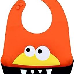 The Cheeky Kidzz Baby Silicone Feeding Bib With Adjustable Strap Waterproof Easy Stain Proof No Bad Odour | BPA Free/Soft Material Bibs with Tray/Food Catcher 6 Months To 2 Years-image-91