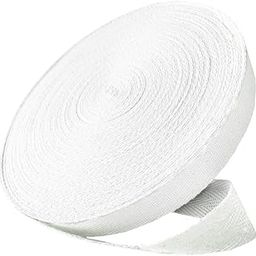 ABB Ropes & Niwars Premium 50 Meters Twill & Plain Tape for Versatile Crafting and Sewing Projects - Strong, Durable, and Flexible Bias Binding Tape for DIY Crafts Sewing Knit (White, 12 MM)-image-78