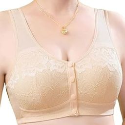 Champs Creation Present Nylon Fiber Lightly Padded Super Soft Stretchable Front Button Feeding Bra/Pregnancy Bra Skin (Fit Size 34 to 40)-84