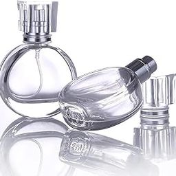Hunky Dory 2pcs Royal 25ml Empty Clear Glass Delicated Perfume Decant Spray Bottles with Metally Pump For DIY Perfume, Essential Oils, Rose Water, Travel Use-44