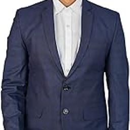 Mens Poly Viscose Blue Blazer-picture-27