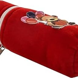 Homestic Cartoon Printed Soft Velvet Stretchable Baby Feeding Bottle Cover with Easy to Hold Strap (Red)-13