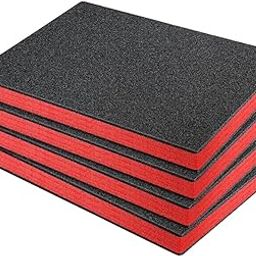 4X Craft Foam Inserts for Cases Liner Cuttable for Transport Storage Packing 40cmx35cmx2.5cm-image-1