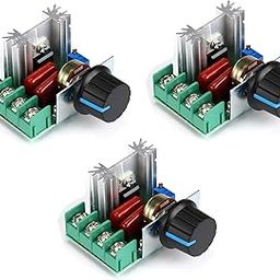 Shockley E-DIMMER AC 50-220V 2000W SCR Triac Electric Voltage Regulator Temperature/Motor Speed Controller Light Dimmer (2000W SCR Triac - 3 Piece)-image-14