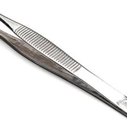 FOK Stainless Steel Tweezer Eyebrow Plucker Slant Tip Puller-8