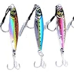 SYDL 6 Pieces Fishing Lures Baits Saltwater Hard Baits Fishing Jigs Jigging Lures 4.5cmx2cmx1cm|6 Fishing Lures(|Sporting Goods-image-33