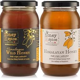 Honey and Spice Himalayan Wild Honey (500 gm) & Kashmiri Himalayan Honey (500gm) Combo-image-45