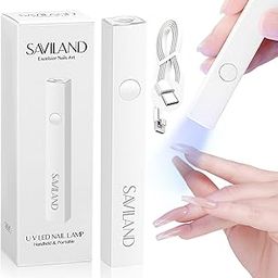 SAVILAND U V Light for Nails ââ‚¬â€œ Handheld U V Lamp for Gel Nails LED Nail Lamp Portable Mini Nail Dryer for Curing Gel Polish Nail Glue Gel USB Nail Art Flashlight for Home DIY Manicure Nail Art-image-34