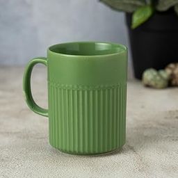 Clay Craft Fine Ceramic Crimson Microwave Safe Coffee & Milk Mug, 350Ml, 1 Piece, Green, Mug for Coffee, Ideal for Gifting, Perfect for Home & Office-image-44