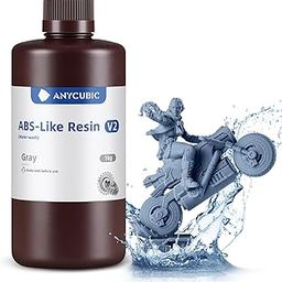 ANYCUBIC Water Washable ABS-Like 3D Printer Resin, High Toughness and Durability, High Precision and Easy to Post-process, Low odor, Wide Compatibility for all LCD Resin 3D Printers (Grey, 1kg)-18