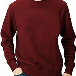 Unisex Cotton Stretchy Round Neck with Full Sleeve Regular Fit Sweatshirt Comfy Winter Wear Pullover for Mens,Womens,Boys and Girls L318 7800 (44, MRN_Men)-image-67