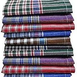 cotton multi color soft handkerchief with checks for men new-picture-38