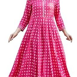 Women's Rayon Printed Anarkali Kurta-picture-34