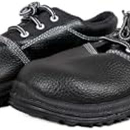 Men's Industrial Safety Shoes | Steel Toe, Anti-Slip, Oil Resistant, Shock Absorbent Work Footwear | Durable Leather Construction for Construction, Warehouse, Factory & Outdoor Jobs-image-65