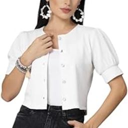 Women Solid Polyknit Casual Open Front Shrug-picture-51