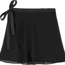 Zando Girls Ballet Wrap Skirts for Teens Toddler Chiffon Sheer Adjustable Skirt Women Ballerina Dance Clothes Adult-image-43