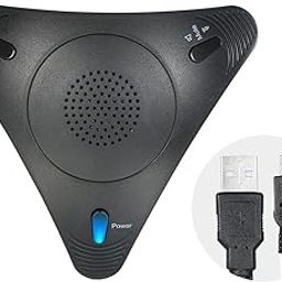Gerrit USB Conference Microphone Omnidirectional Desktop Wired Microphone Built-in Speaker Support Volume Control Mute Function-20