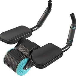 CALANDIS™ Double Wheel Abdominal Roller with Elbow Support Use Ab Training Roller Black No Counting | Abdominal Exercisers | Fitness Equipment & Gear | Fitness, Running & Yoga-image-18