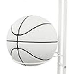 Arhat Organizers Portable 3-Tier Sports Ball Storage Stand with Basket | Freestanding football ball, Basketball, Volley Ball Stand Organizer Rack | Garage Sports Balls Round Storage Shelf Rack (White)-19