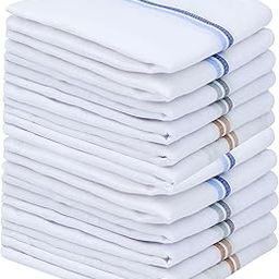 minmum Mens Premium Cotton Handkerchief White Base Colored Border Hanky Set Pack of 12-picture-36