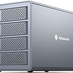 Yottamaster 10Gbps 4 Bay USB C Hard Drive Enclosure Daisy Chain, 150W Aluminum 3.5" HDD Enclosure for 3.5 & 2.5 Inch SATA HDD/SSD up to 4x18TB, Non-RAID DAS Daisy Chain 216TB Storage Expansion[FS4C3]-31