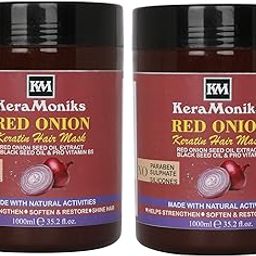 Keramoniks Red Onion Keratin Hair Mask 1000 Ml x 2 (Pack Of 2)-image-7