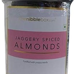 TheNibbleBox GudNut Almonds (jaggery coated nuts) 200g Jar-image-66