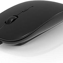 Bluetooth Mouse for Laptop, ANEWISH Wireless Mouse Slim USB Rechargable Silent Mice for PC MacBook pro/iPad OS 13 / Laptop/Desktop/iPhone, Support MacBook Air Windows Linux Notebook-85