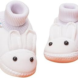 0 To 6 Months Baby Boys & Baby Girls Cute Soft Cotton Pre-Walker Rabbit Face Booties -BT4888-image-116