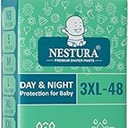 NESTURA Pants Style Baby Diapers, XXX-Large (XXXL) Size, 48 Count, 18-35 kg-image-68