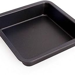 SYGA 1 Piece Square Non Stick Carbon Steel Cake Tin_Black-image-22
