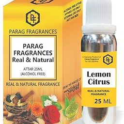 Parag Fragrances 25ml Lemon Citrus Attar With Fancy Empty Bottle (Alcohol Free, Long Lasting, Natural Attar) Also Available in 50/100/200/500 pack-image-43