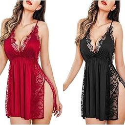Women & Girls Sexy Hot Babydoll Night Dress for Honeymoon and Anniversary| Wedding First Nightwear Dress Fit Size (28 to 36) Inch-image-34