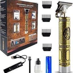 KGBAD Trimmer For Men Golden Buddha Style Rechargeable Professional Hair Clipper T-Blade All in One Full Body Trimmers & Shaver Mens Hair Cutting Machine (Trimmer Buddha Style)-image-1