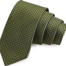 peluche Enthralling Green Colored Microfiber Necktie for Men-picture-40
