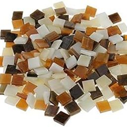 MERISHOPP®2x250 Pieces Vitreous Glass Mosaic Tiles for Arts DIY Crafts Brown|Crafts | Glass & Mosaics | Glass & Mosaic Tiles|250 Pieces Mosaic Tiles(2 Pack)-image-31