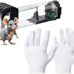 Vedvit Enlarged Live‑Catch Rat & Mouse Trap Cage – Reusable Transparent Humane Rodent Trap (32 cm) Safe for Home, Garden & Warehouse – No‑Kill, Heavy‑Duty Design-image-54