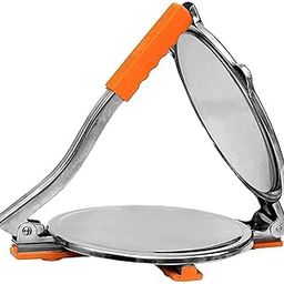 VANSHIKA K MARTStainless Steel Puri Maker New Press Machine for Home and Kitchen for Making Papad khakhra poori roti and Many More Manual Hand Press with Handle (ROTI/PURI MAKER)-5