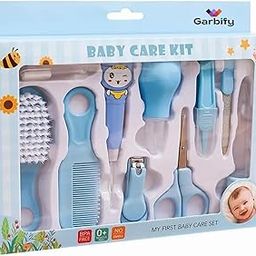 Garbify Portable Manicure Grooming Kit for New Born Baby 10 in 1 Healthcare Accessories Set to Keep Infants & Toddlers Clean Perfect Nursery Gift with Nail, Hair, Ear Grooming Tools for Kids-image-78