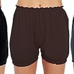 Women's Cotton Hoisery Plain Bloomers Combo (Pack of 3) (Availabe Sizes: XS, S, M, L, XL, XXL, 3XL, 4XL, 5XL)-image-8