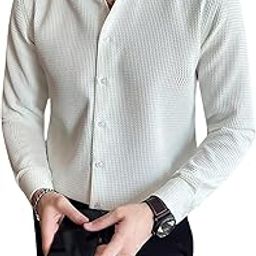 for Casual Stylish Polycotton Regular Formal Shirt | Men's Solid Slim Fit-87