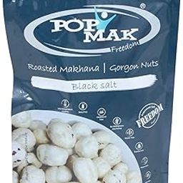 Popmak Makhana (Black Salt, 70g) | Roasted Makhana | Gorgon Nuts | Fox Nuts for Healthy Snacking | All Natural ingredients | Resealable Packaging | Sugar Free | Flavored Makhana - Perfect for guilt-free snacking!-image-44