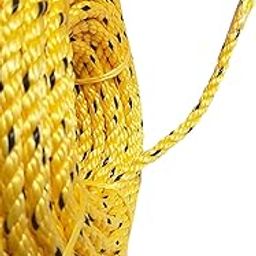 TVASTEE Rope 8 MM Nylon Clothing Line String, Rope for Clothes Drying, Braided Twisted Cord Twine Rope String, Outdoor Clothes Drying Wire, Travel- Friendly Rope for Cloth (Length-10MTR 3 pcs)-19
