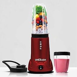 Unleash Fury Nutri Blender Juicer Mixer Grinder | 500W Powerful Motor | 2 Unbreakable Jars | High-Speed Blending & Grinding | Portable Smoothie & Shake Maker (MAROON, 2 JARS)-28