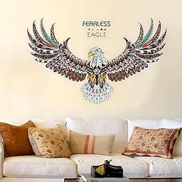 JAAMSO ROYALS New Eagle Wings Large Sticker for Wall, Wall Design, Wall Design Sticker for Hall, Wall Stickers for Bedroom Big Size, Sticker for Wall Decoration Wall Sticker (60CM X 90CM)-20