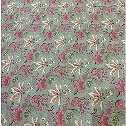 Women's & Girls Jaipuri Pure Cotton, Printed Hand Block Salwar Suit Dress Material With Dupatta Unstitched Suits(Multicolor)-picture-12