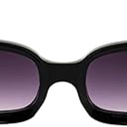 Vintage Glam by Shikhar Dhawan | (Size: Extra Wide) | Retro Rectangle Wayfarer Sunglasses with Zylonite Material Frame | UV400 Protection for Women | Includes Leather Case (Black)-image-20