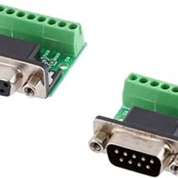 NYLSA 9Pin DB9 SolderlessTerminal Female/Male RS232 RS485 Adapter Connector-14
