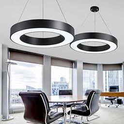 Decor chronicle 32W LED Office Ceiling Light | Height Adjustable Hanging Light | Aluminum | Indoor Commercial Profile Pendant Lamp | Office, Gym Lighting | Cool + Warm + Natural (Round Hollow)-25