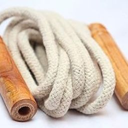 Classic Jump Rope with Wooden Handles, Cotton Braided Skipping Rope-image-18